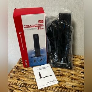 HDTV Free TV Antenna Black NEW